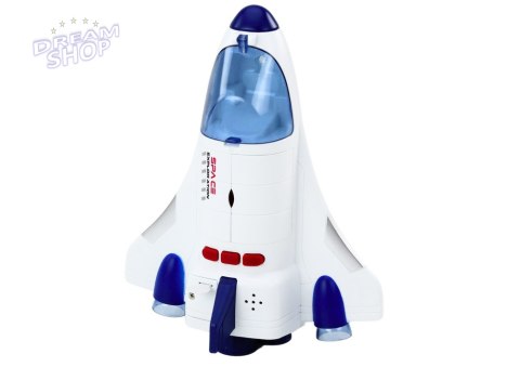 Statek Kosmiczny Napęd Światła Dźwięki Kosmonauta Biały