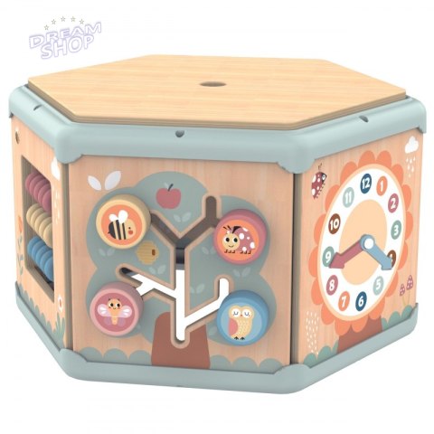TOOKY TOY Interaktywny Drewniany Sześciokąt Montessori Otwierane Pudełko TOOKY TOY Interaktywny Drewniany Sześciokąt Montessori Otwierane Pudełko