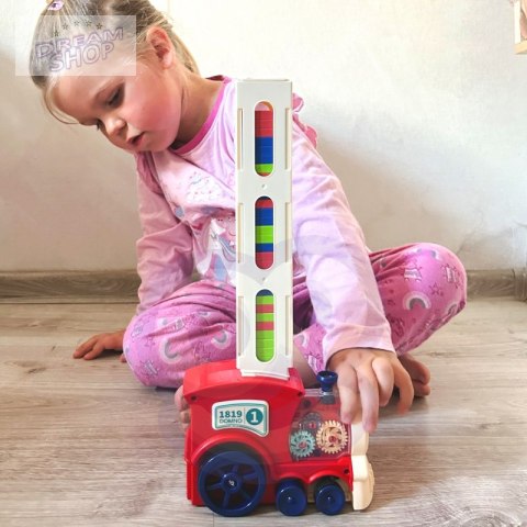 WOOPIE Elektryczna Ciuchcia Lokomotywa do Klocków Domino WOOPIE Elektryczna Ciuchcia Lokomotywa do Klocków Domino