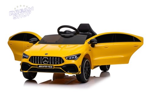Auto Na Akumulator Mercedes CLA 45s AMG Żółty 4x4 Auto Na Akumulator Mercedes CLA 45s AMG Żółty 4x4