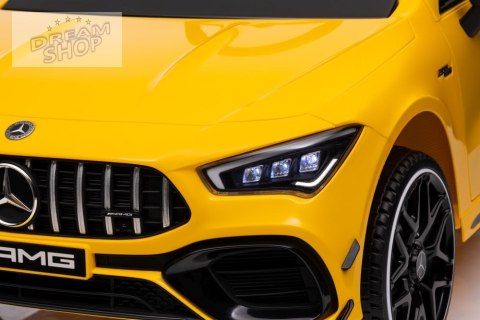 Auto Na Akumulator Mercedes CLA 45s AMG Żółty 4x4 Auto Na Akumulator Mercedes CLA 45s AMG Żółty 4x4