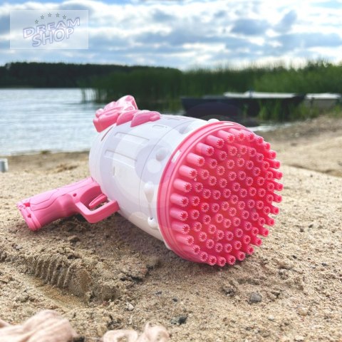 WOOPIE Pistolet do Robienia Baniek Mydlanych 91 Otworów Różowy WOOPIE Pistolet do Robienia Baniek Mydlanych 91 Otworów Różowy