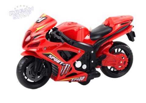 Motocykl Sportowy Napęd Frykcyjny Światło i Dźwięk 2 Kolory Motocykl Sportowy Napęd Frykcyjny Światło i Dźwięk 2 Kolory