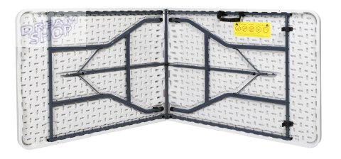Stół cateringowy BALI WHITE składany w walizkę 180 cm
