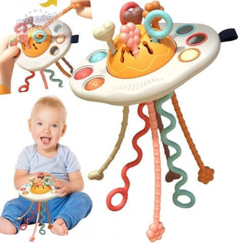WOOPIE BABY Zabawka Sensoryczna Montessori Gryzak Grzechotka Wielofunkcyjny UFO WOOPIE BABY Zabawka Sensoryczna Montessori Gryzak Grzechotka Wielofunkcyjny UFO