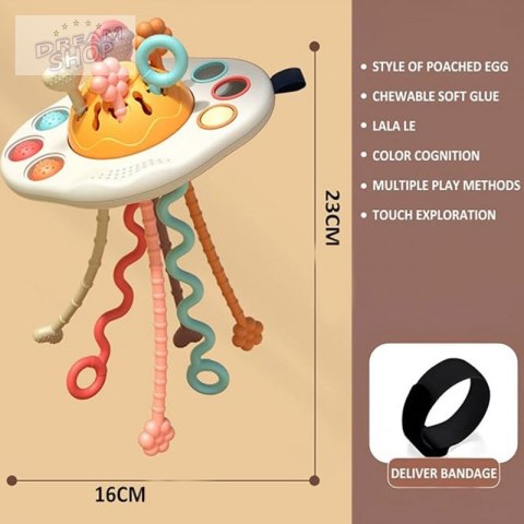 WOOPIE BABY Zabawka Sensoryczna Montessori Gryzak Grzechotka Wielofunkcyjny UFO WOOPIE BABY Zabawka Sensoryczna Montessori Gryzak Grzechotka Wielofunkcyjny UFO
