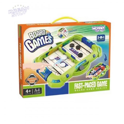 WOOPIE Gra Zręcznościowa 2w1 Mini Hokej Wyścigi WOOPIE Gra Zręcznościowa 2w1 Mini Hokej Wyścigi