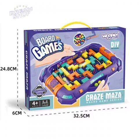 WOOPIE Gra Zręcznościowa Flipper "CRAZE MAZE" WOOPIE Gra Zręcznościowa Flipper "CRAZE MAZE"