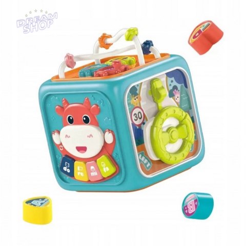 WOOPIE Kostka Sensoryczna Edukacyjna Montessori Sorter 6w1 WOOPIE Kostka Sensoryczna Edukacyjna Montessori Sorter 6w1