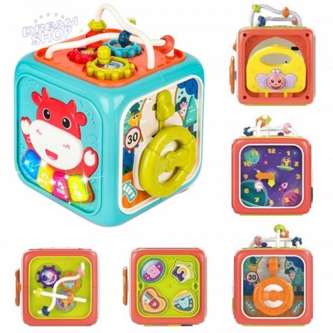 WOOPIE Kostka Sensoryczna Edukacyjna Montessori Sorter 6w1 WOOPIE Kostka Sensoryczna Edukacyjna Montessori Sorter 6w1
