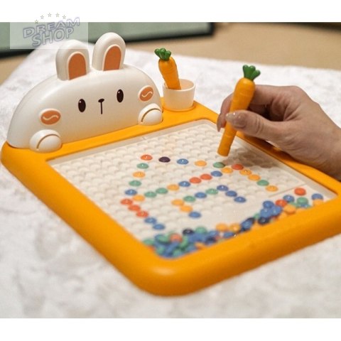 WOOPIE Tablica Magnetyczna Montessori MagPad Do Rysowania Królik Marchewka WOOPIE Tablica Magnetyczna Montessori MagPad Do Rysowania Królik Marchewka