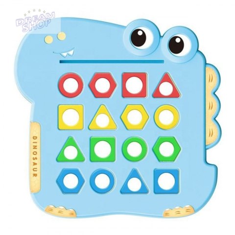 WOOPIE Układanka Montessori Dinozaur Gra Zręcznościowa Dopasuj Kształty WOOPIE Układanka Montessori Dinozaur Gra Zręcznościowa Dopasuj Kształty