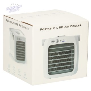 Klimatyzator klimator przenośny wentylator biurkowy USB biały
