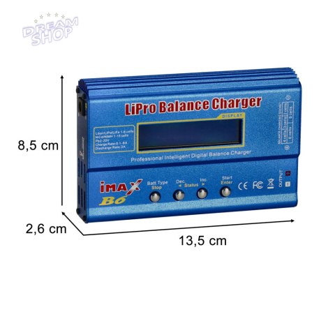Ładowarka modelarska IMAX B6 80W LIPRO CHARGER Ładowarka modelarska IMAX B6 80W LIPRO CHARGER