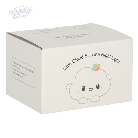 Lampka nocna dla dzieci silikonowa na baterie biała RGB chmurka Lampka nocna dla dzieci silikonowa na baterie biała RGB chmurka