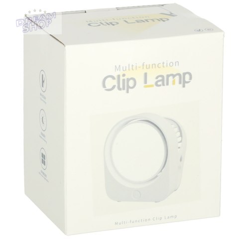 Lampka nocna z klipsem biurkowa do czytania biała Lampka nocna z klipsem biurkowa do czytania biała