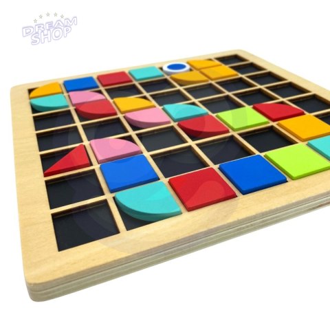TOOKY TOY Mozaika Drewniana Układanka Montessori TOOKY TOY Mozaika Drewniana Układanka Montessori