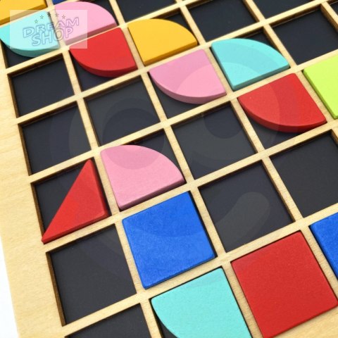 TOOKY TOY Mozaika Drewniana Układanka Montessori TOOKY TOY Mozaika Drewniana Układanka Montessori