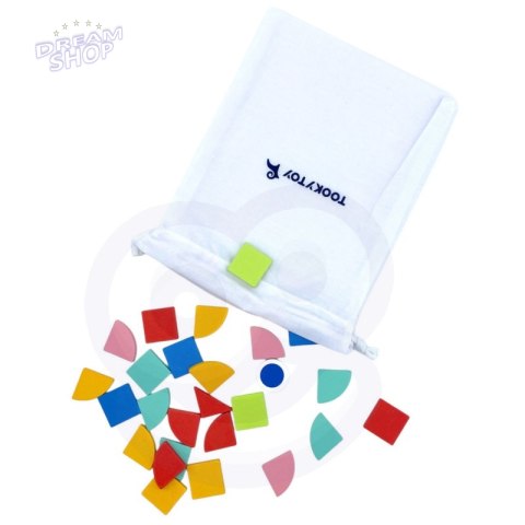 TOOKY TOY Mozaika Drewniana Układanka Montessori TOOKY TOY Mozaika Drewniana Układanka Montessori