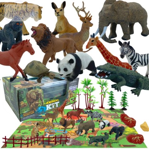 WOOPIE Zestaw Figurki Safari + Mata 13 el. WOOPIE Zestaw Figurki Safari + Mata 13 el.