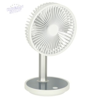 Wentylator wiatrak biurkowy stojący 30cm biały