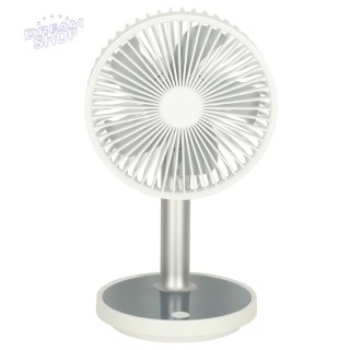 Wentylator wiatrak biurkowy stojący 30cm biały