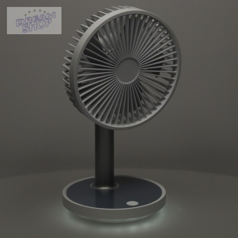 Wentylator wiatrak biurkowy stojący 30cm biały