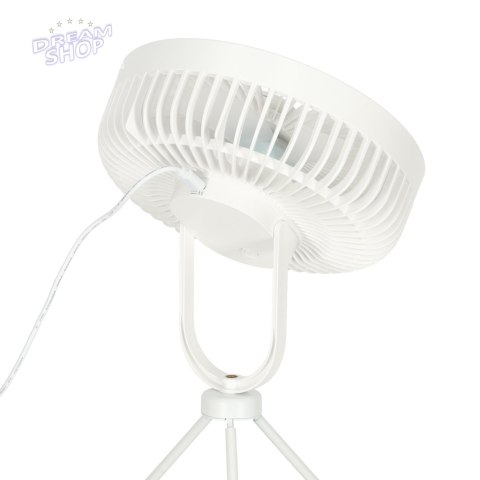 Wentylator wiatrak biurkowy stojący 34 cm biały Wentylator wiatrak biurkowy stojący 34 cm biały