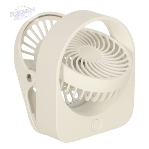 Wentylator wiatrak biurkowy z klipsem USB 11 cm biały Wentylator wiatrak biurkowy z klipsem USB 11 cm biały