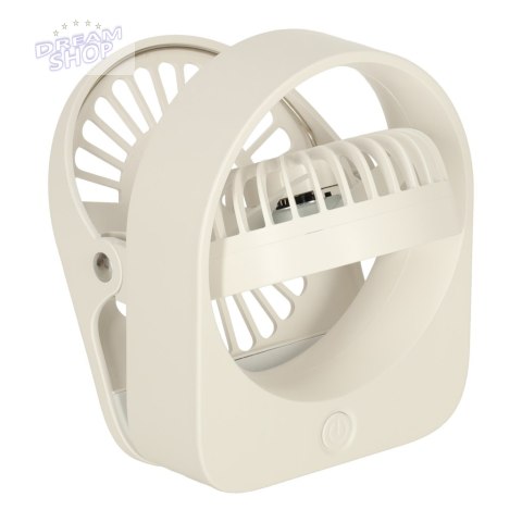 Wentylator wiatrak biurkowy z klipsem USB 11 cm biały Wentylator wiatrak biurkowy z klipsem USB 11 cm biały