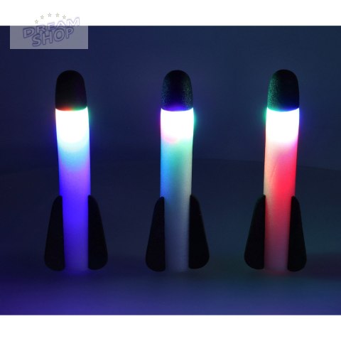 Wyrzutnia rakiet piankowych Power launcher rocket LED x3 Wyrzutnia rakiet piankowych Power launcher rocket LED x3