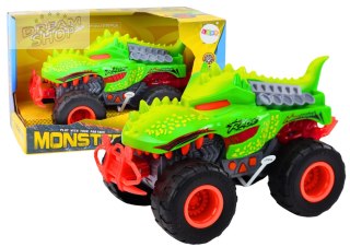 Auto Terenowe Dinozaur T-Rex Światła Dźwięki Napęd Zielony