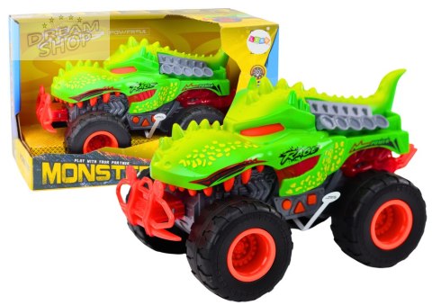 Auto Terenowe Dinozaur T-Rex Światła Dźwięki Napęd Zielony