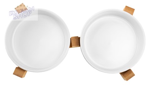 Ceramiczne miski dla psa 400ml 2x JAX białe Ceramiczne miski dla psa 400ml 2x JAX białe