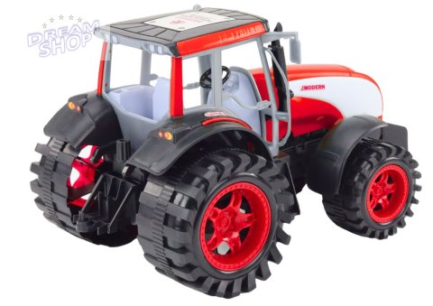 Duży Traktor Farmerski Rolniczy Napęd Czerwony Duży Traktor Farmerski Rolniczy Napęd Czerwony