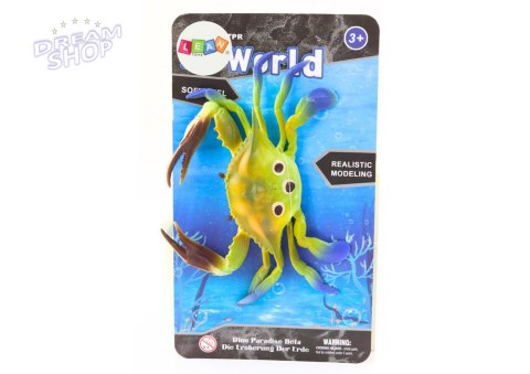 Figurka Gumowy Krab Zielony Sea World Figurka Gumowy Krab Zielony Sea World