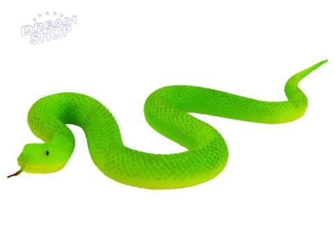 Figurka Wąż Realistyczny Guma Termoplastyczna Zielony
