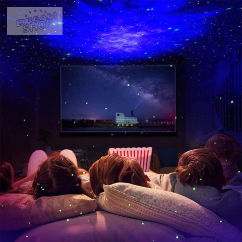 Lampa nocna projektor UNIVERSE astronauta czarny