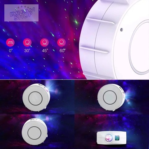 Lampa nocna projektor gwiazd NEBULA biały Lampa nocna projektor gwiazd NEBULA biały