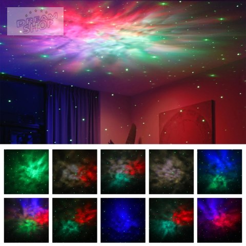 Lampa nocna projektor gwiazd NEBULA biały Lampa nocna projektor gwiazd NEBULA biały