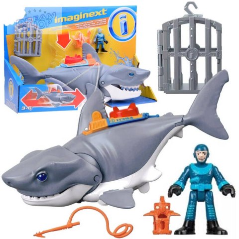 Mattel Imaginext Mega mechaniczny rekin atak rekina ruchoma paszcza ZA5438 Mattel Imaginext Mega mechaniczny rekin atak rekina ruchoma paszcza ZA5438