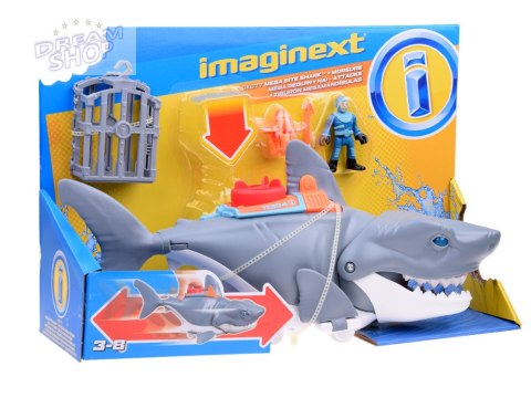 Mattel Imaginext Mega mechaniczny rekin atak rekina ruchoma paszcza ZA5438 Mattel Imaginext Mega mechaniczny rekin atak rekina ruchoma paszcza ZA5438