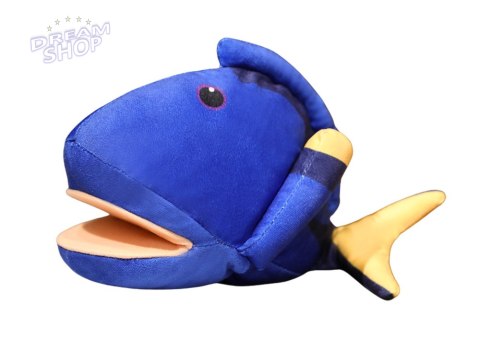 Pluszowa Maskotka Rybka Niebieska Pacynka 25 cm