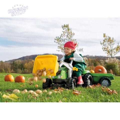 Rolly Toys Traktor na pedały z łyżką i przyczepą 2-5 Lat do 30 kg Rolly Toys Traktor na pedały z łyżką i przyczepą 2-5 Lat do 30 kg