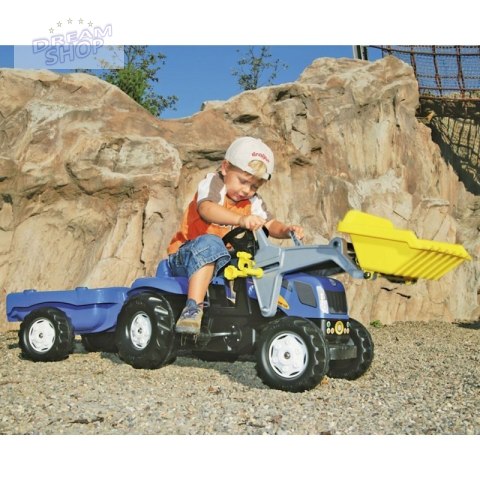Rolly Toys rollyKid Traktor New Holland z łyżką i przyczepą Rolly Toys rollyKid Traktor New Holland z łyżką i przyczepą