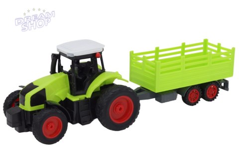Traktor Zdalnie Sterowany RC Z Przyczepą 1:16 Zielony
