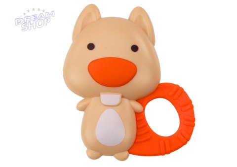 Zestaw Grzechotek Gryzaków Zwierzątka Kolorowe Pastelowe 4 Szt