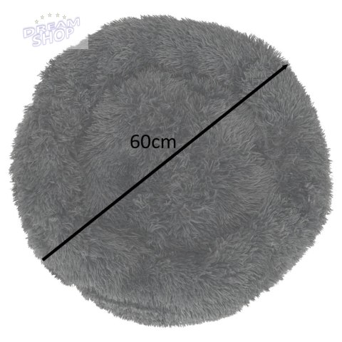 Legowisko dla psa poduszka pluszowa 60cm cie szara Legowisko dla psa poduszka pluszowa 60cm cie szara