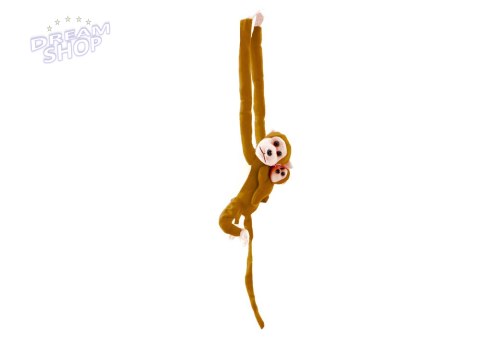Maskotka Pluszowa Małpka z Dzieckiem Ciemno Brązowa 70 cm Maskotka Pluszowa Małpka z Dzieckiem Ciemno Brązowa 70 cm