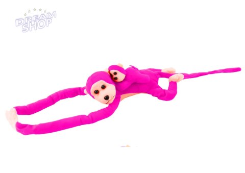 Maskotka Pluszowa Małpka z Dzieckiem Ciemno Różowa 90 cm Maskotka Pluszowa Małpka z Dzieckiem Ciemno Różowa 90 cm